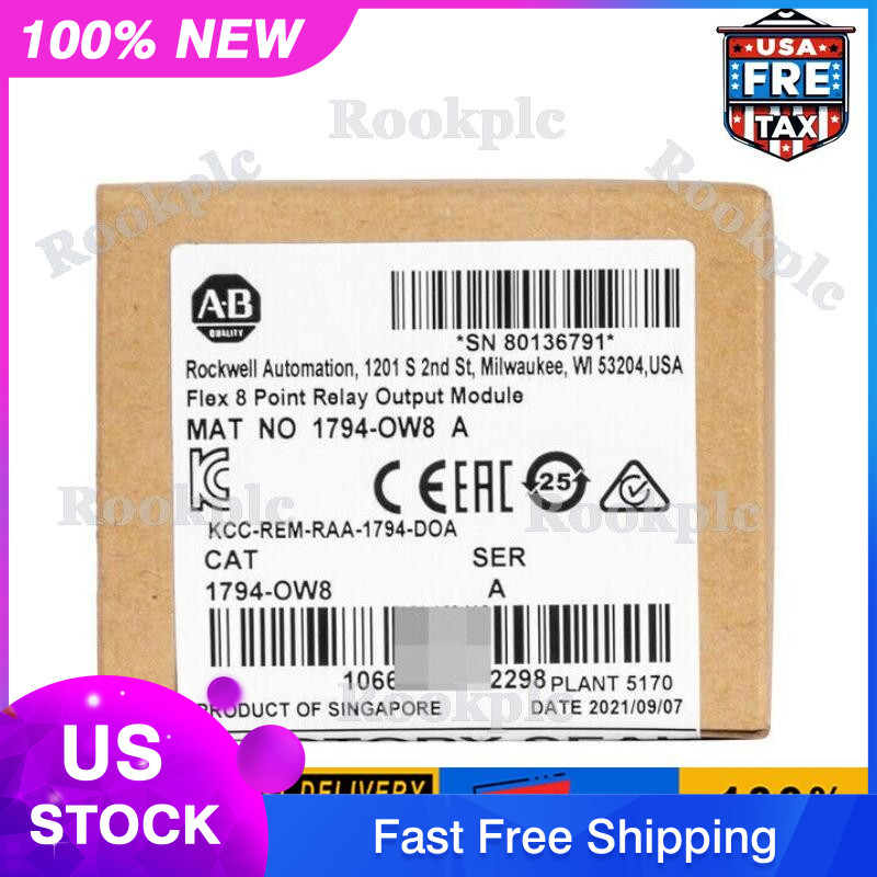 New Factory Sealed 1794-OW8 SER A Flex 8 Point Relay Output Module 1794OW8