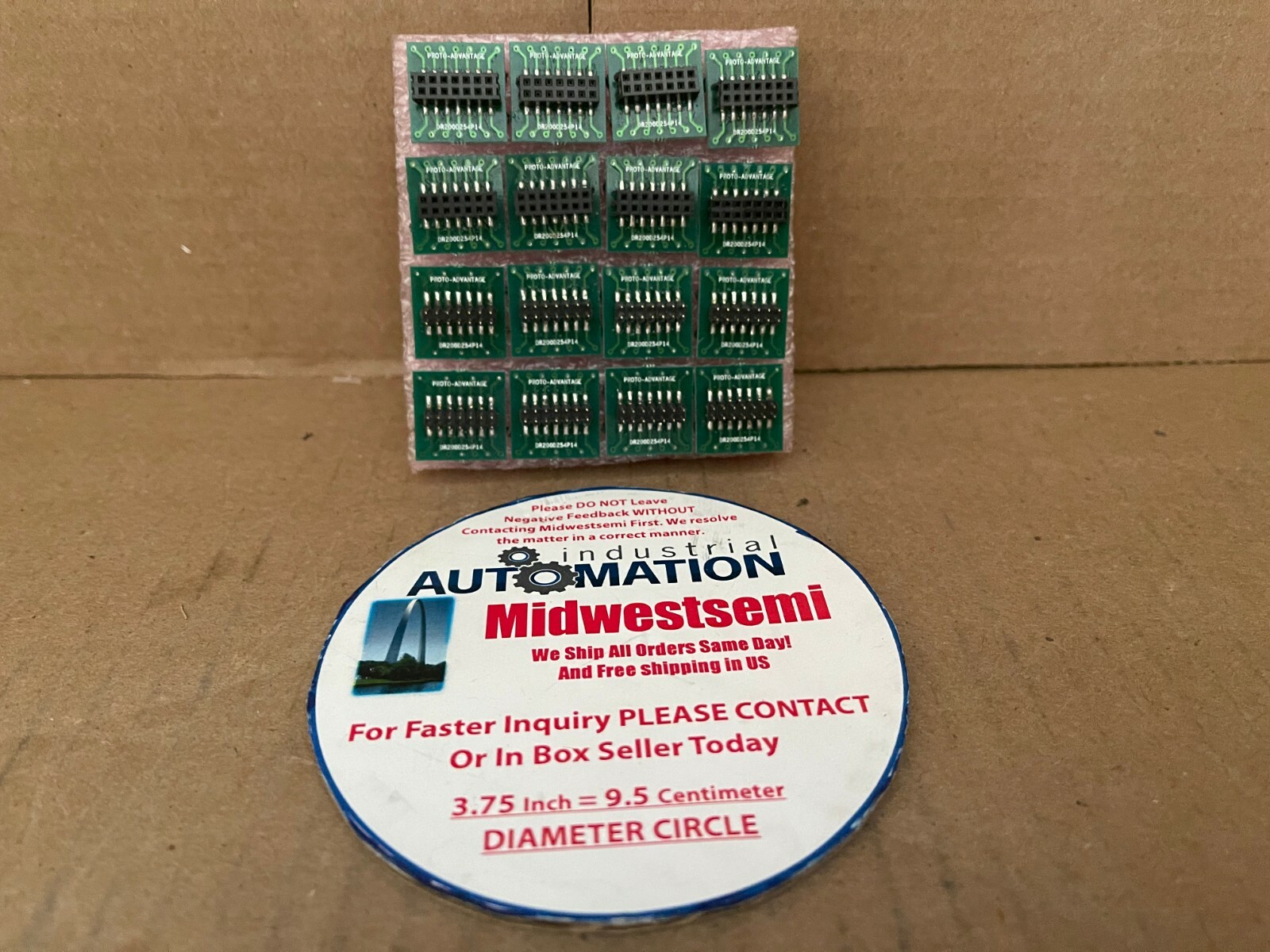 NEW SET OF 8 PROTO-ADVANTAGE DR200D254P14 DUAL ROW 2MM PITCH 14-PIN DIP-14 ADAPT