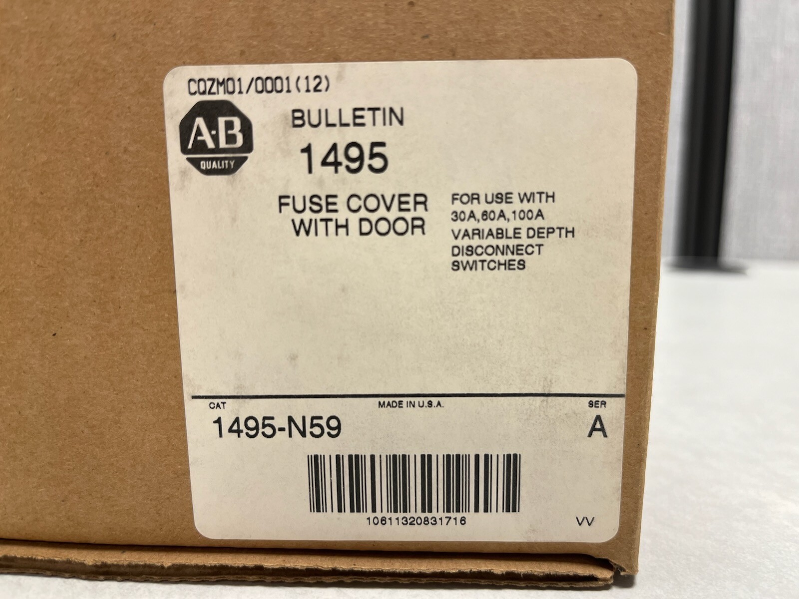 1495N59 – Allen Bradley Fuse Cover with Door (1495-N59)