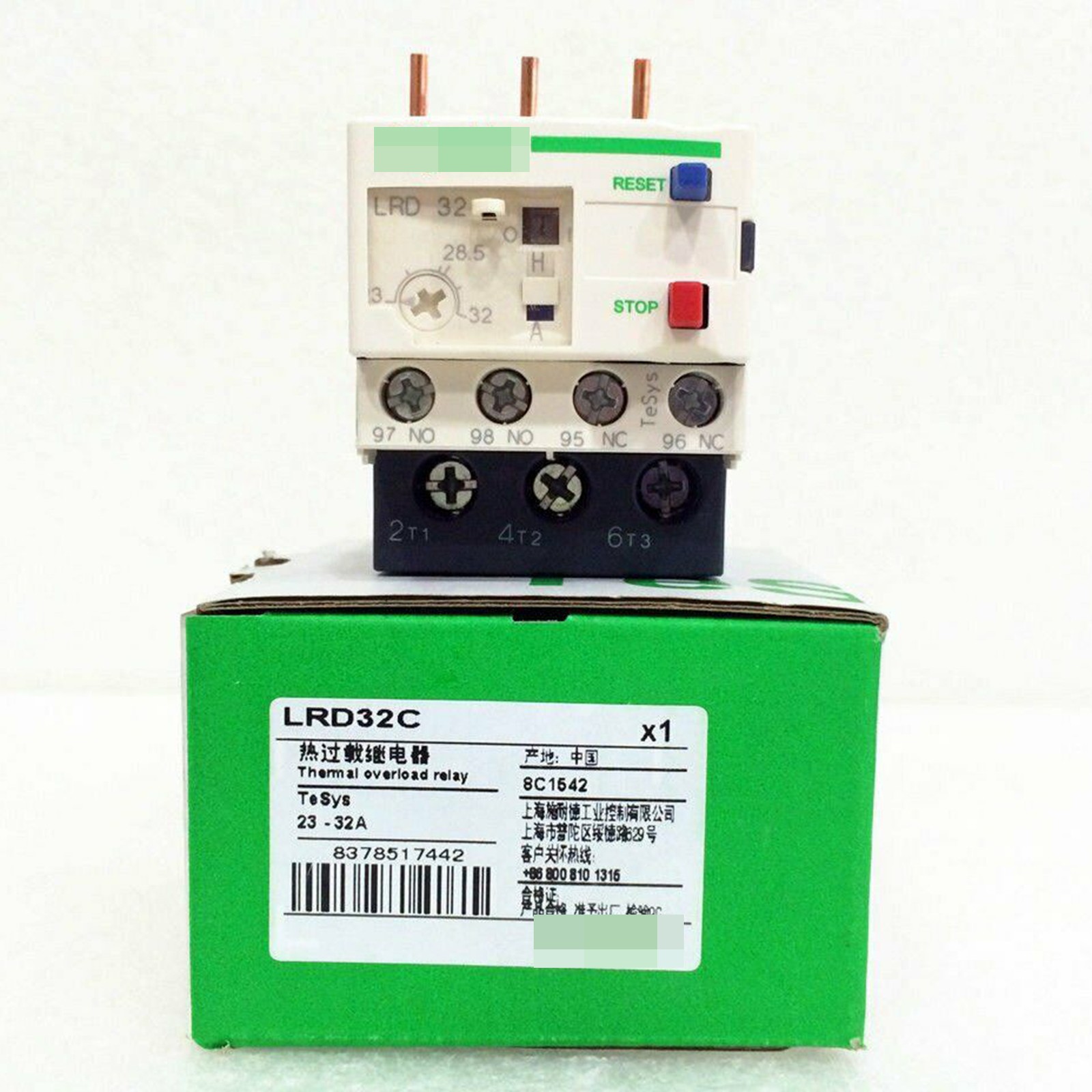 one New Schneider LRD32C 23-32A Thermal Overload Relay Free ship