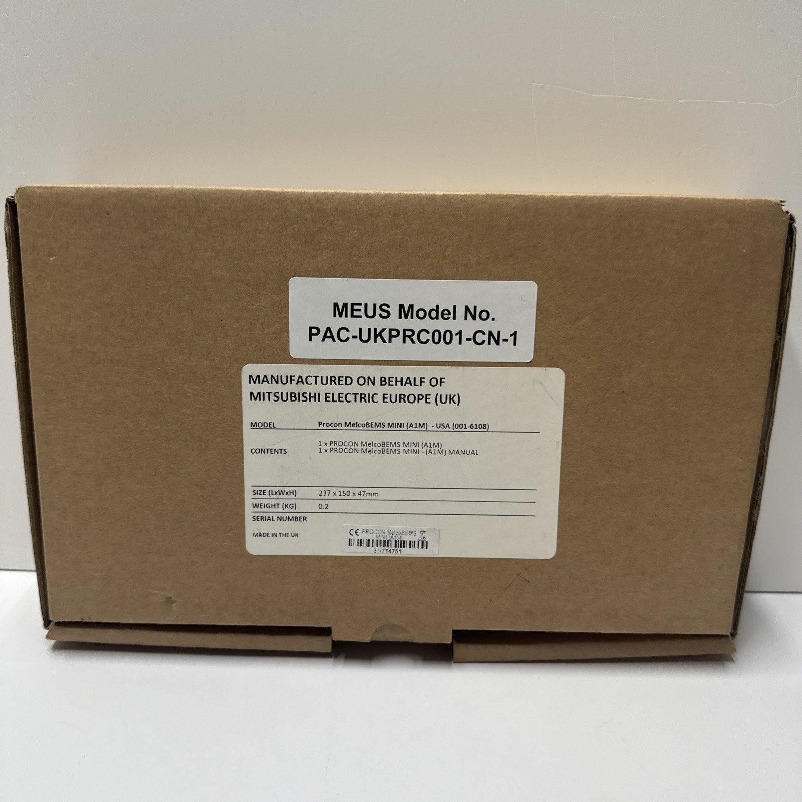 Mitsubishi Procon MelcoBEMS MINI (A1M) PAC-UKPRC001-CN-1