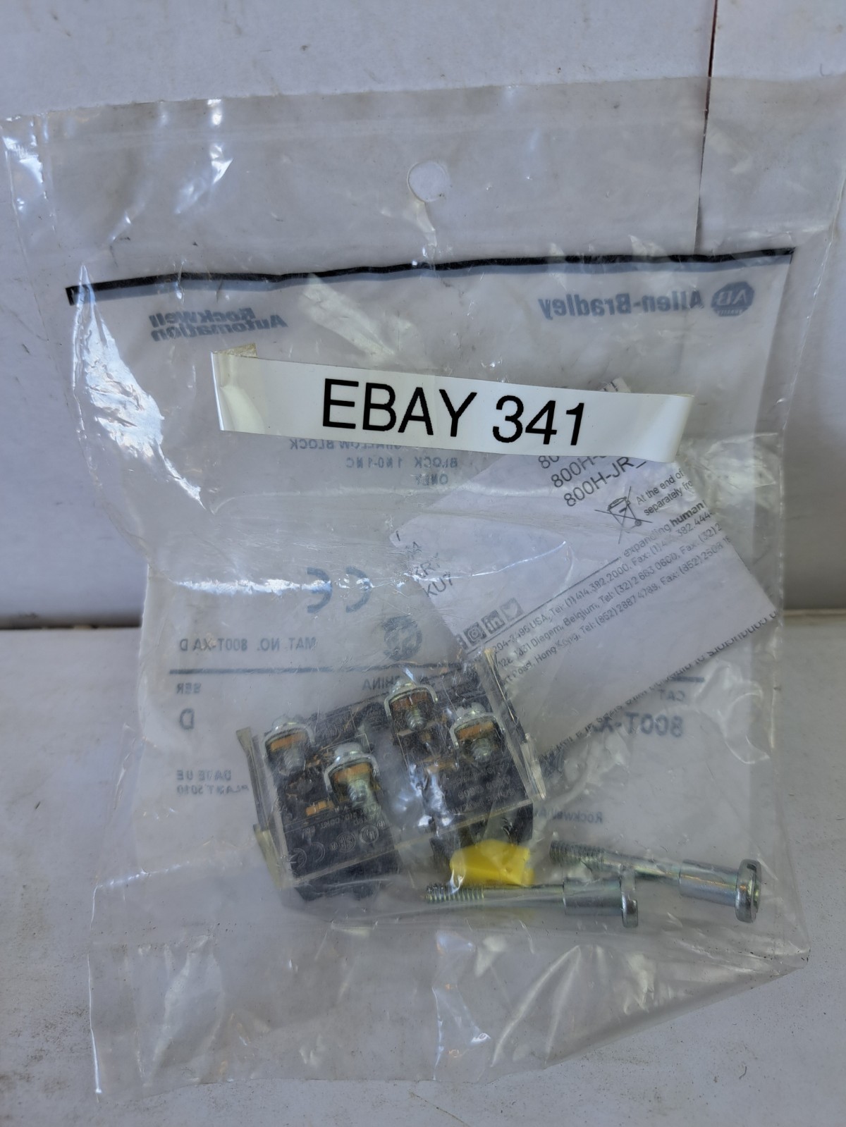 Allen Bradley 800TXA Contact Shallow Block Module 800T-XA