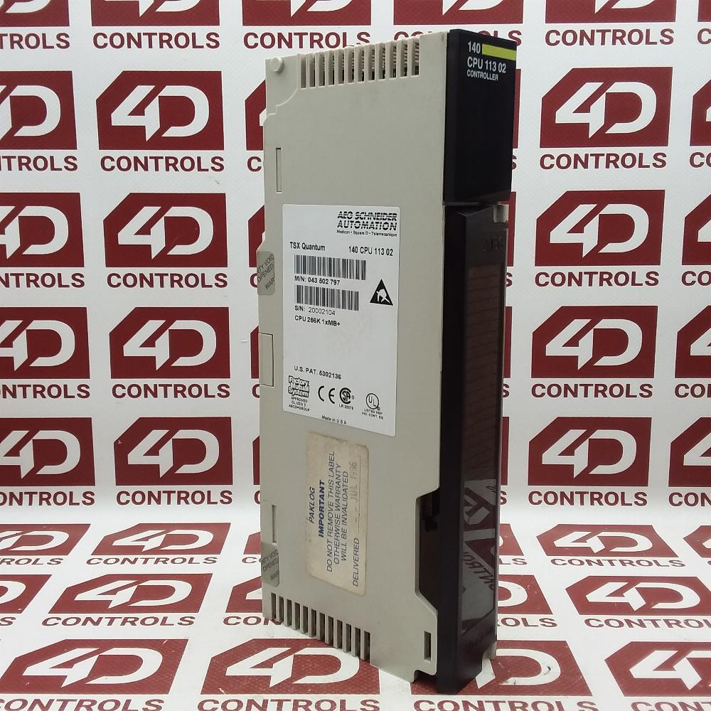 140CPU11302 | Schneider | Processor, Quantum, 1 MODBUS RS232, Used