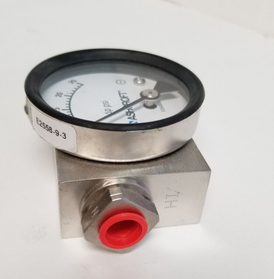 ASHCROFT 1/2IN 0-25PSI NPT PRESSURE GAUGE, 25-1130-SD-25S-XGM-NH-PD-VD-25# (new)