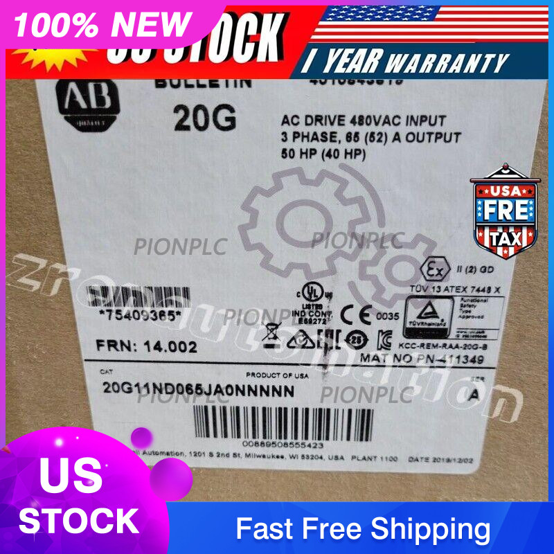 20G11ND065JA0NNNNN Allen Bradley PowerFlex 755 AC Drive 20G11ND065JA0NNNNN