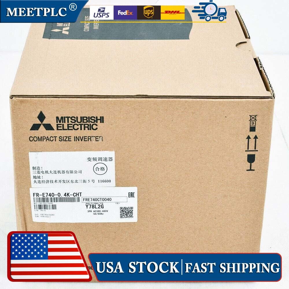FR-E740-0.4K-CHT NEW NEW MITSUBISHI COMPACT FREQUENCY INVERTER PLC MODULE