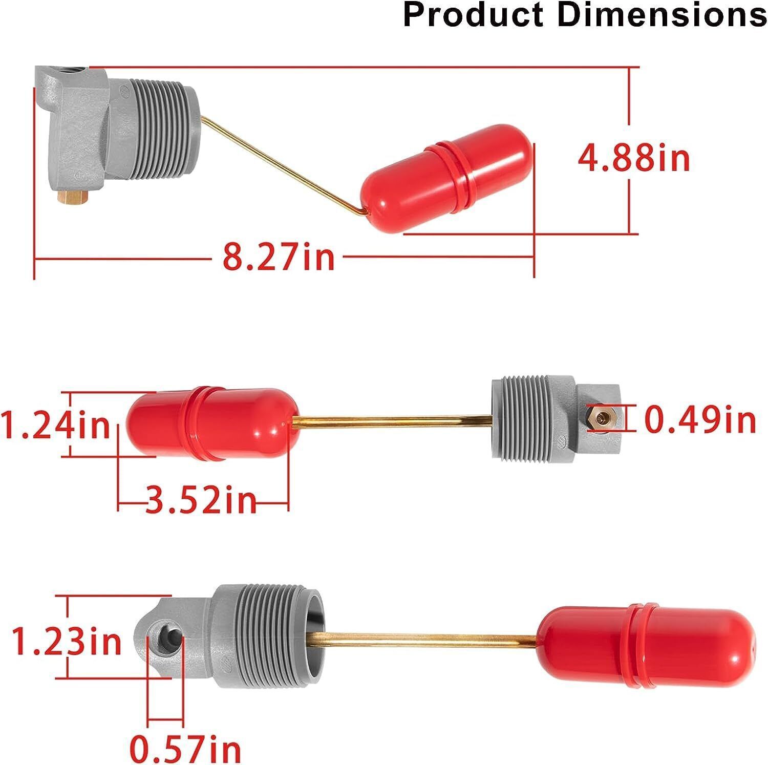 F93B-1C Air Volume Controls for Deep Wells, Water Tank System 1-1/4 Inch MNPT