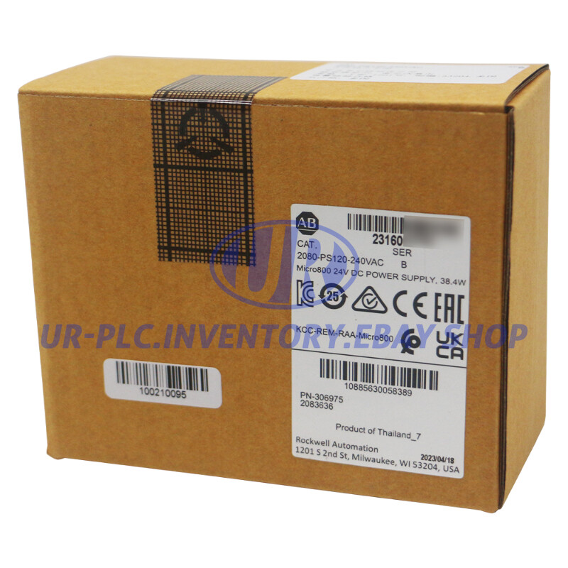 NEW Allen Bradley 2080-PS120-240VAC Micro800 120/240VAC to 24VDC 1.6A