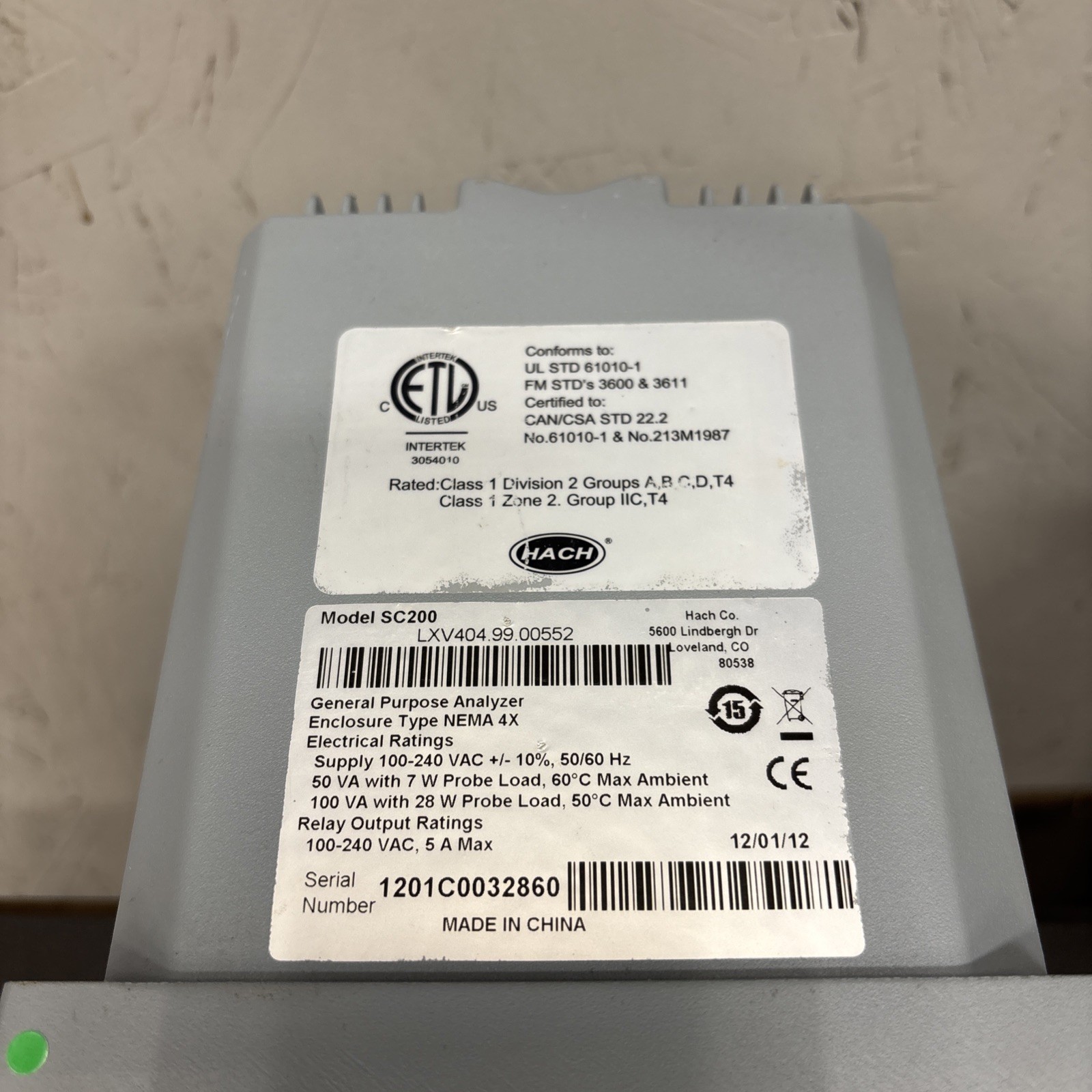 NEW. Hach SC200 Controller LXV404.99.00552 100-240V open box with modbus card.