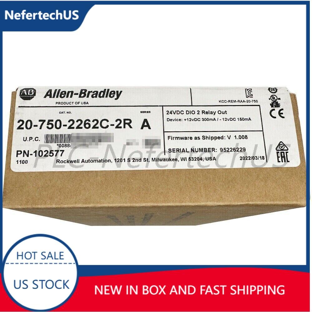 NEW AB 20-750-2262C-2R PowerFlex 750 24V DC IO Option Module US Free Tax