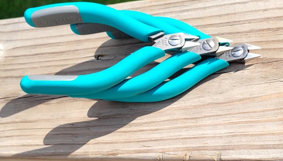 LOT of (3) Weller [2422 E] Swiss Erem, Diagonal Side Cutter Wire Metal Jewelry