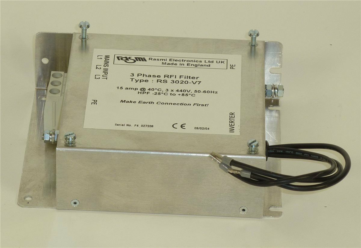 Rasmi 3 Phase RFI Filter, RS 3020-V7, RS3020-V7