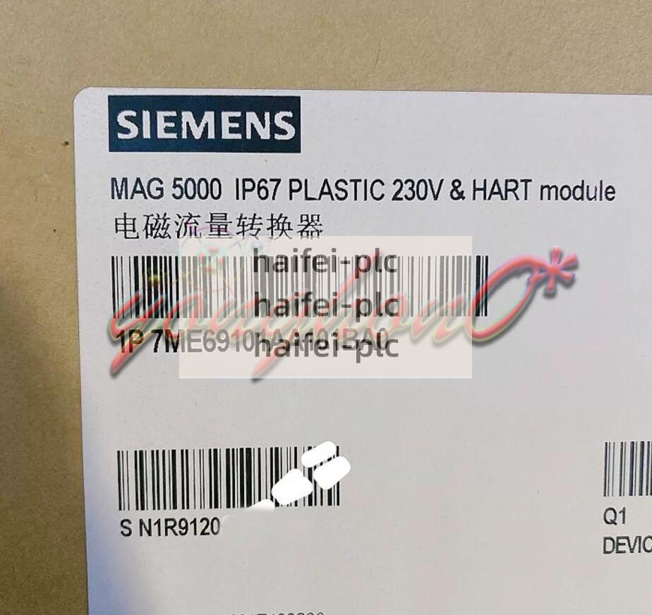 ONE SIEMENS FLOWMETER TRANSMITTER 7ME6910-1AA10-1BA0 7ME69101AA101BA0 NEW