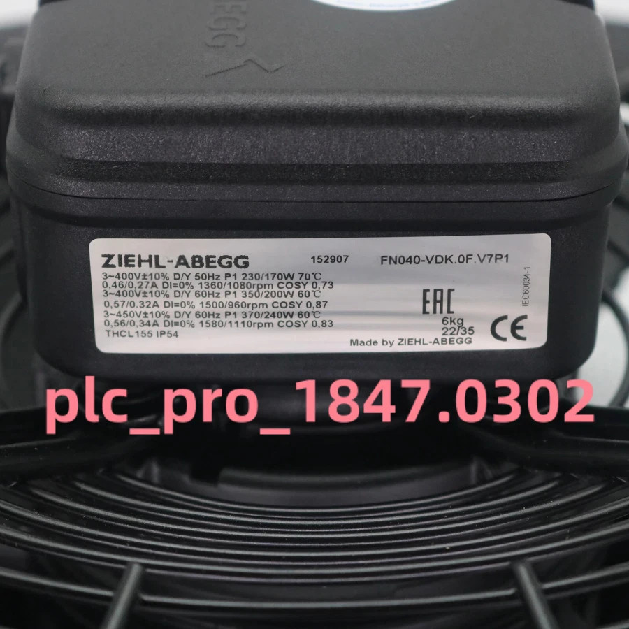 1PCS New Original ZIEHL-ABEGG FN040-VDK.0F.V7P1 Axial-Flow Fan Fast delivery