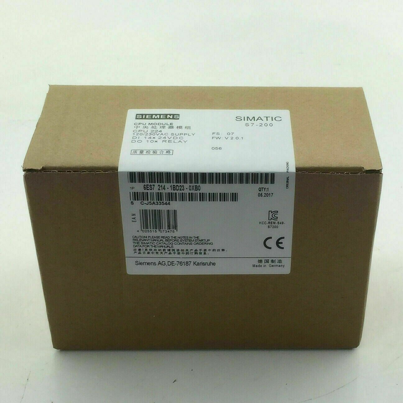 6ES7214-1BD23-0XB0 NEW SIEMENS CPU Central Processing Unit 6ES72141BD230XB0 Fast