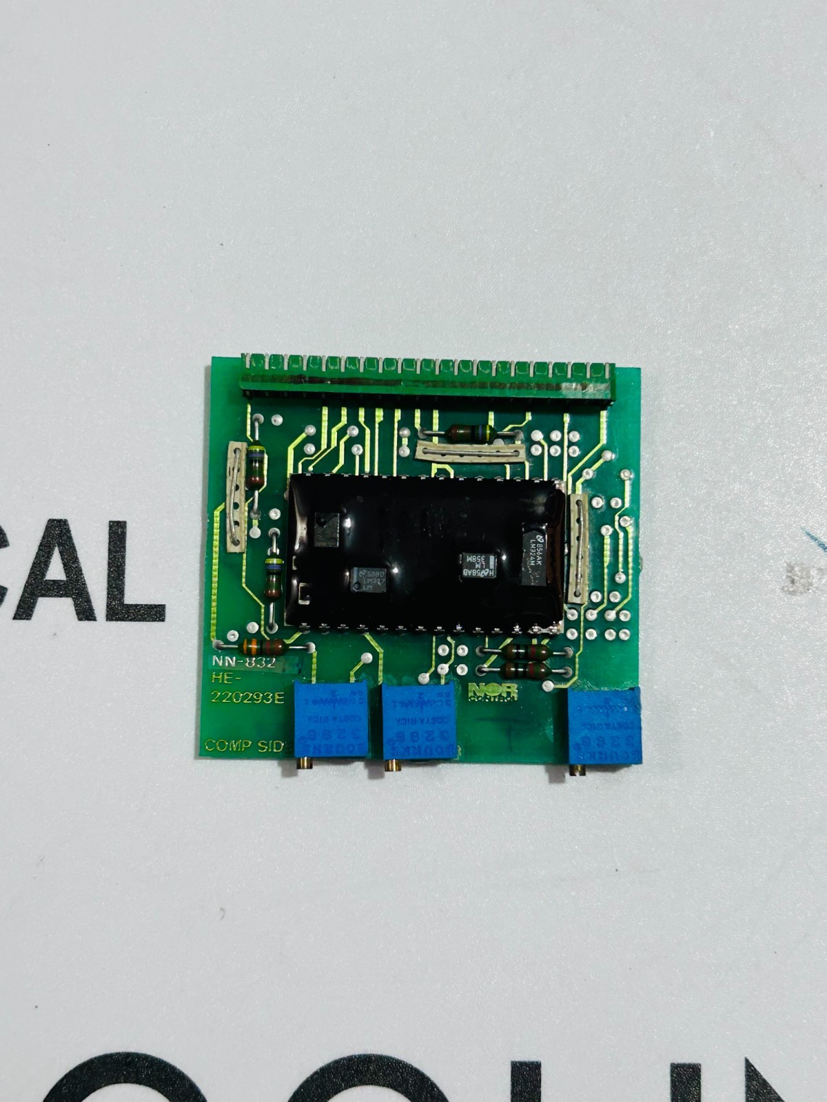 NOR CONTROL HE-220293E ANALOG INPUT ADAPTOR PCB CARD NN-832 FREE SHIPPING