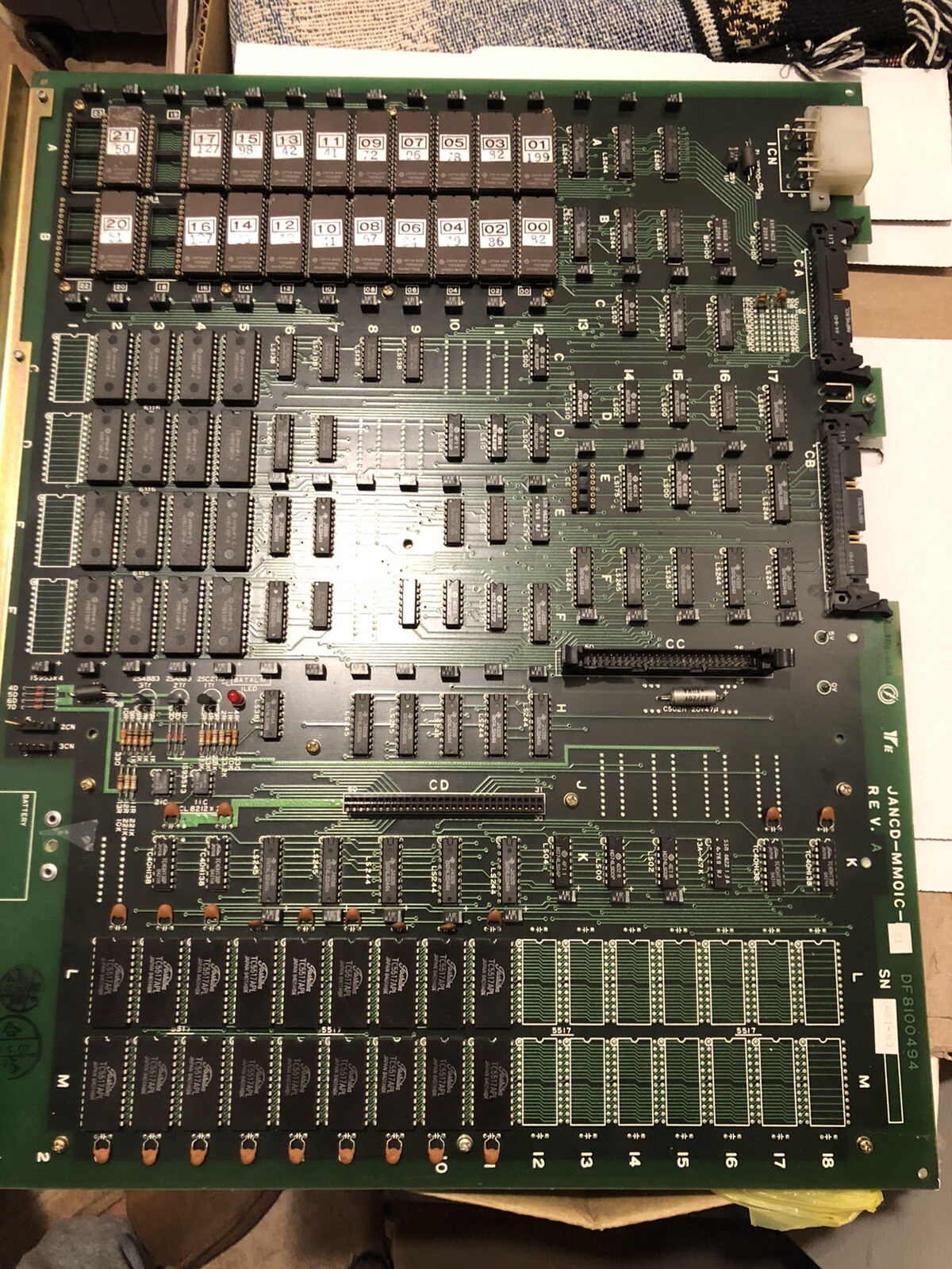 Yaskawa Mori Seiki JANCD-MM01C-01 DF8100494 Memory Control PCB Clean Used Tested