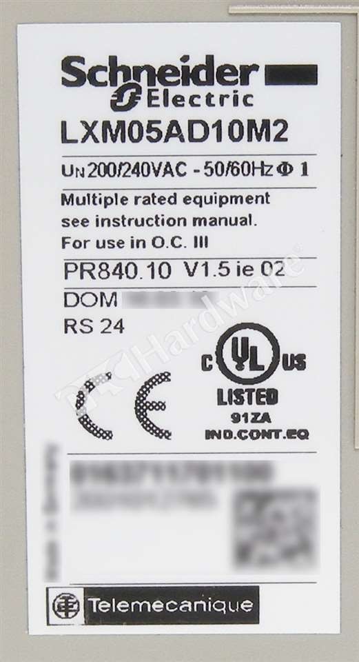 Schneider Electric LXM05AD10M2 Lexium 05 LXM05A 0.75kW 240VAC Motion Servo Drive