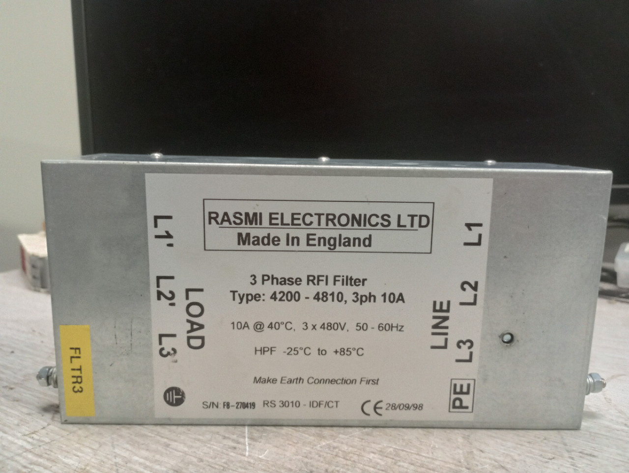 Rasmi Electronics 4200-4810 – 3rd phase filter RFI