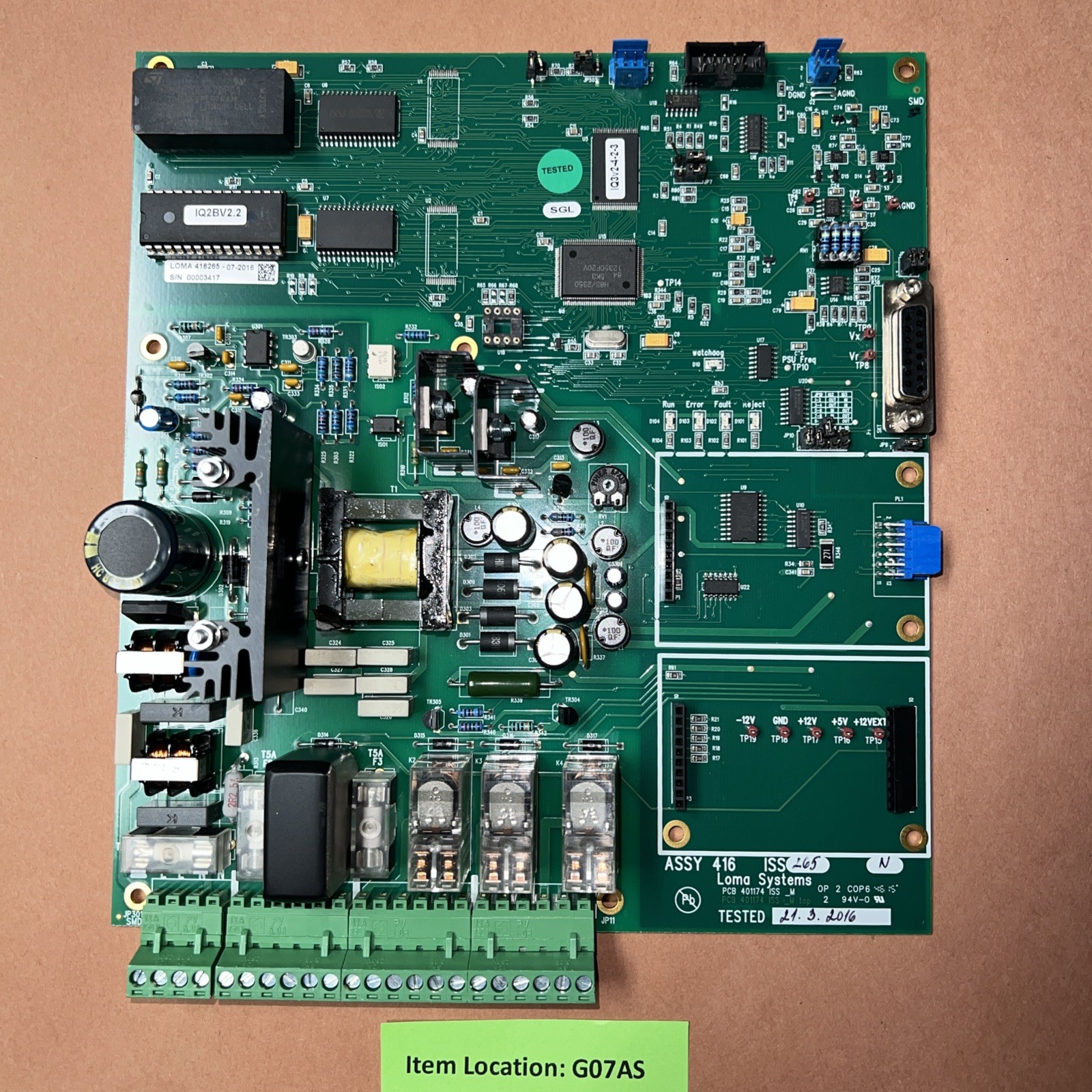 LOMA 416265 PCB CONTROL BOARD ASSEMBLY