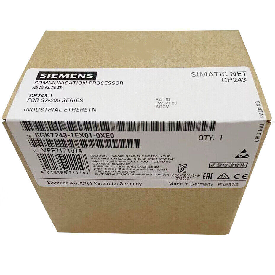 6GK7 243-1EX01-0XE0 SIEMENS 6GK7243-1EX01-0XE0 CP243-1 communications Processor#