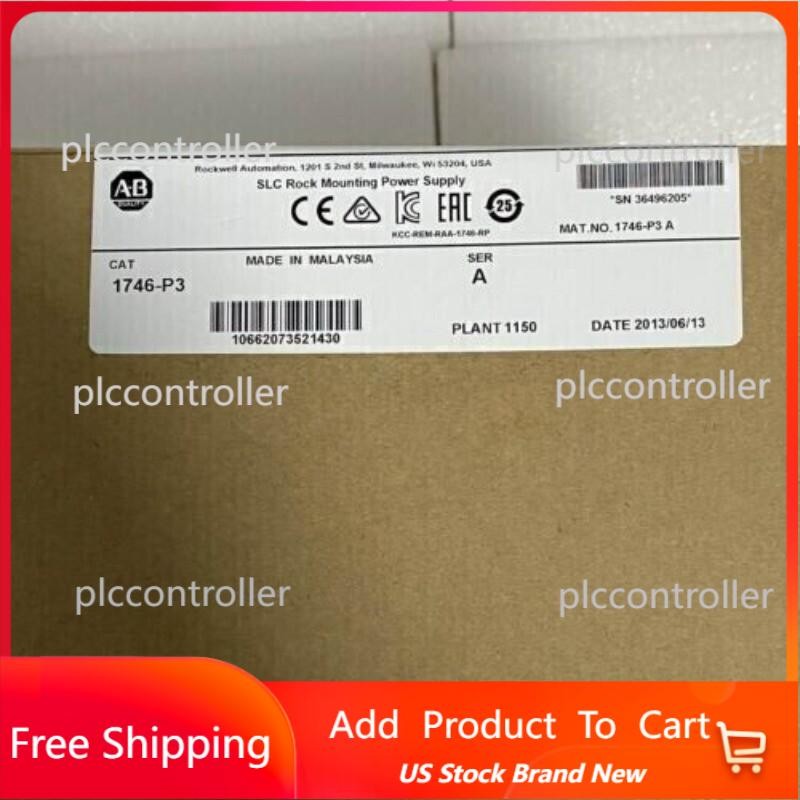 New Factory Sealed AB 1746-P3 SLC 500 Power Supply Module 1746P3 US Free Tax