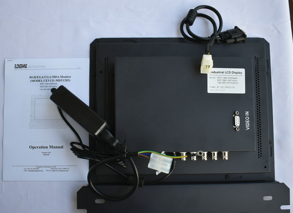 12” MDT-1283-02 Industrial LCD Monitor Replacement For CRT MITSUBISHI 12A-VXC