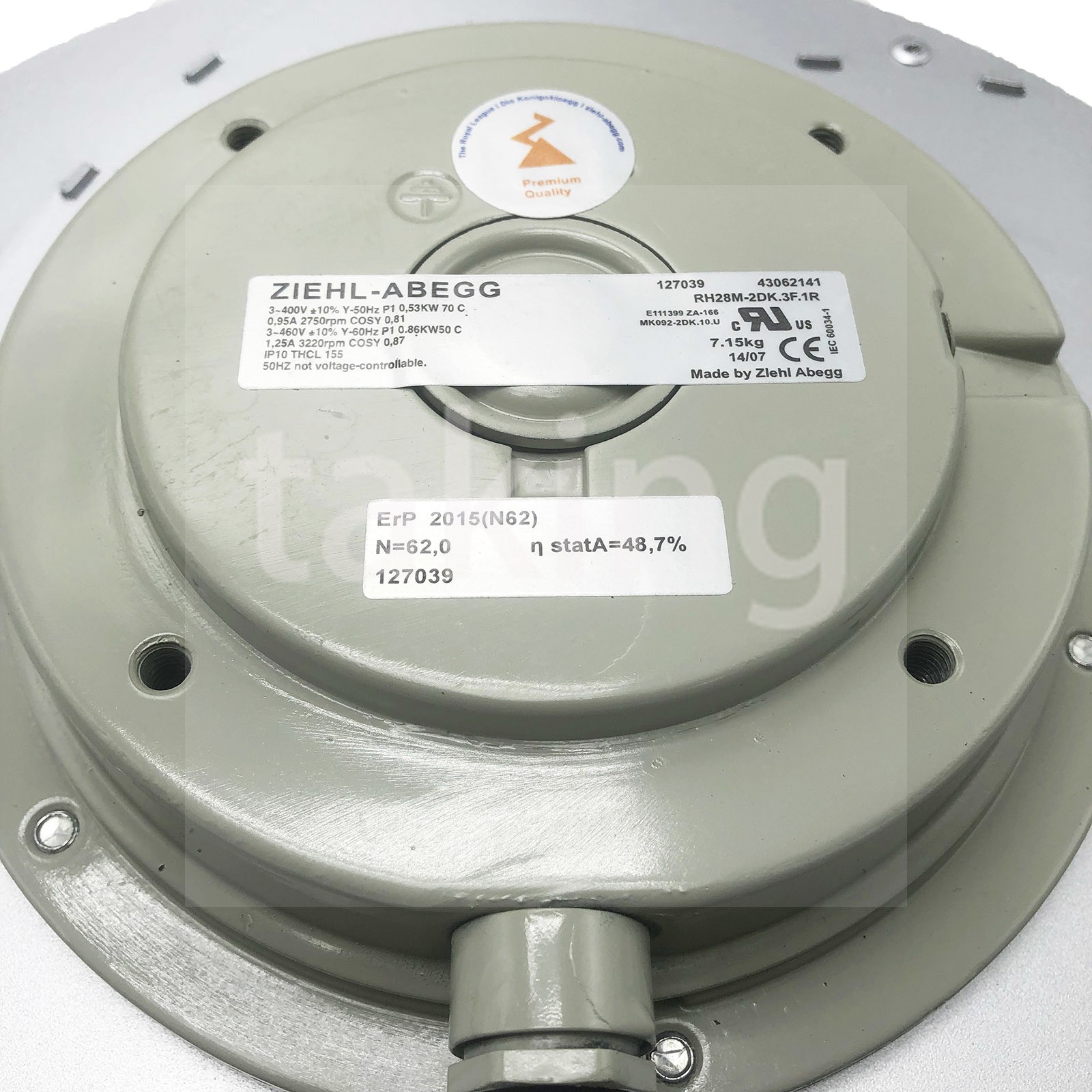 1Pc ZIEHL-ABEGG RH28M-2DK.3F.1R Centrifugal Fan for Siemens Inverter Cooling New