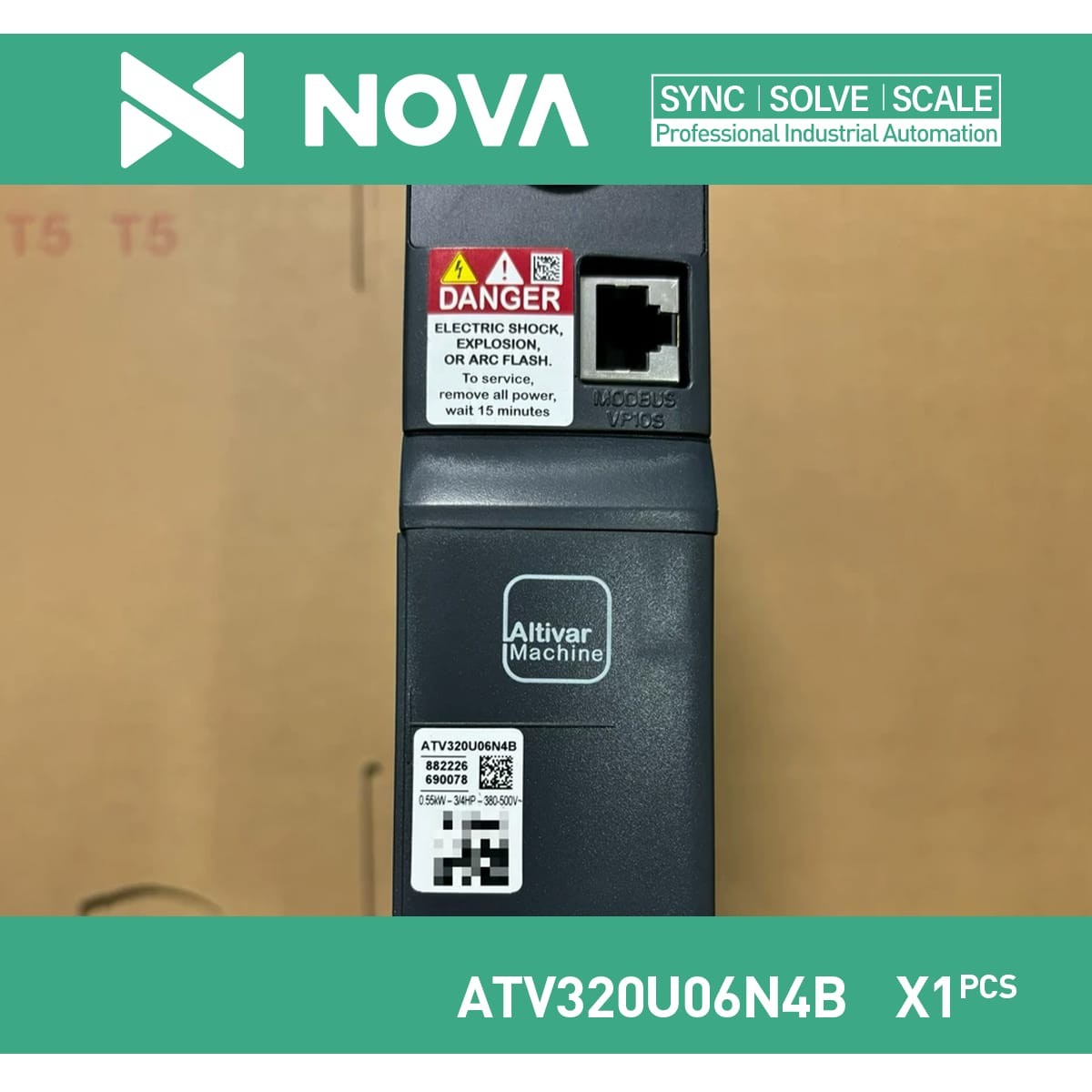 1pc New Schneider Altivar Machine ATV320 0.55kW Book VFD 380-500V ATV320U06N4B