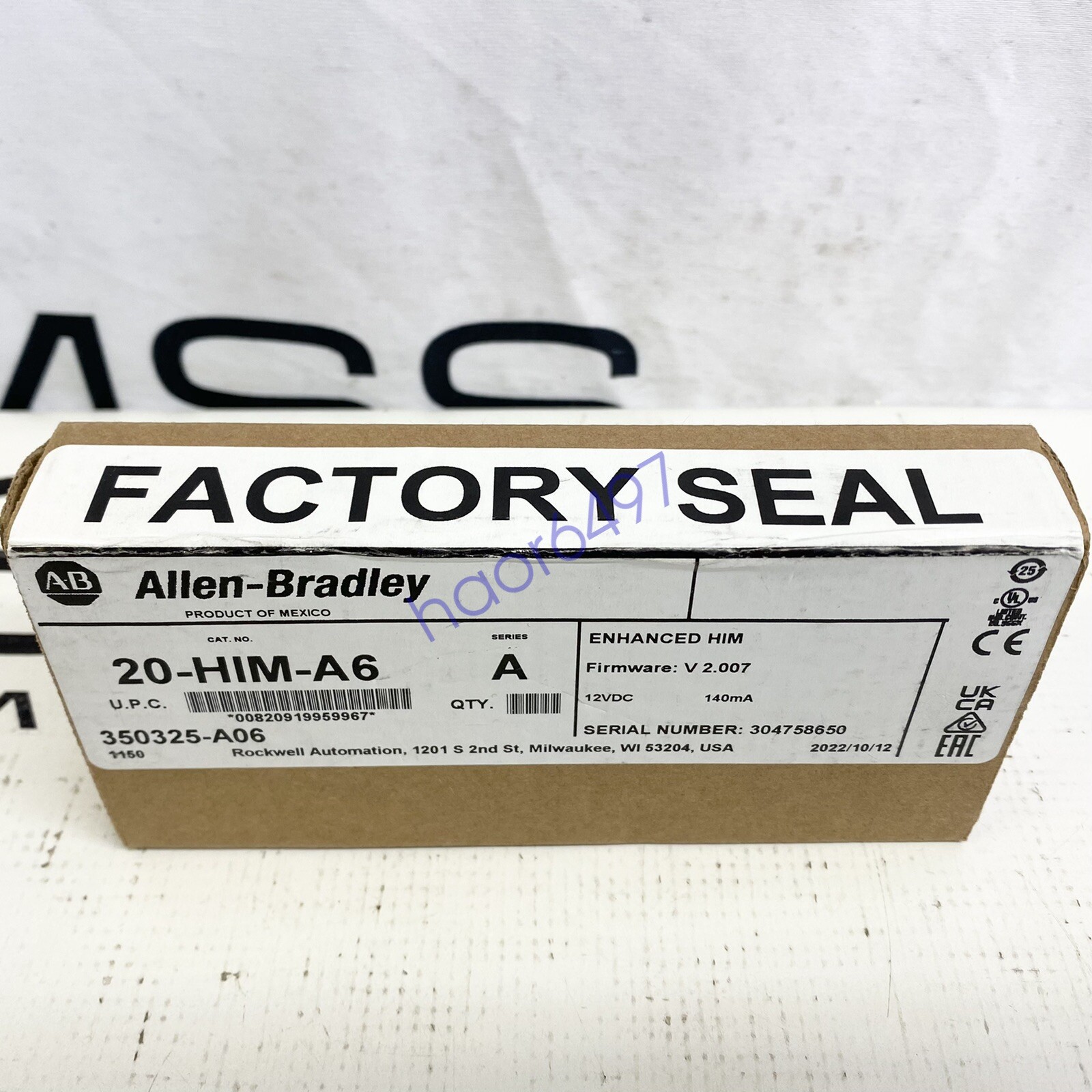 NEW! IN BOX AB 20-HIM-A6 PowerFlex HIM FW V 2.007 USA