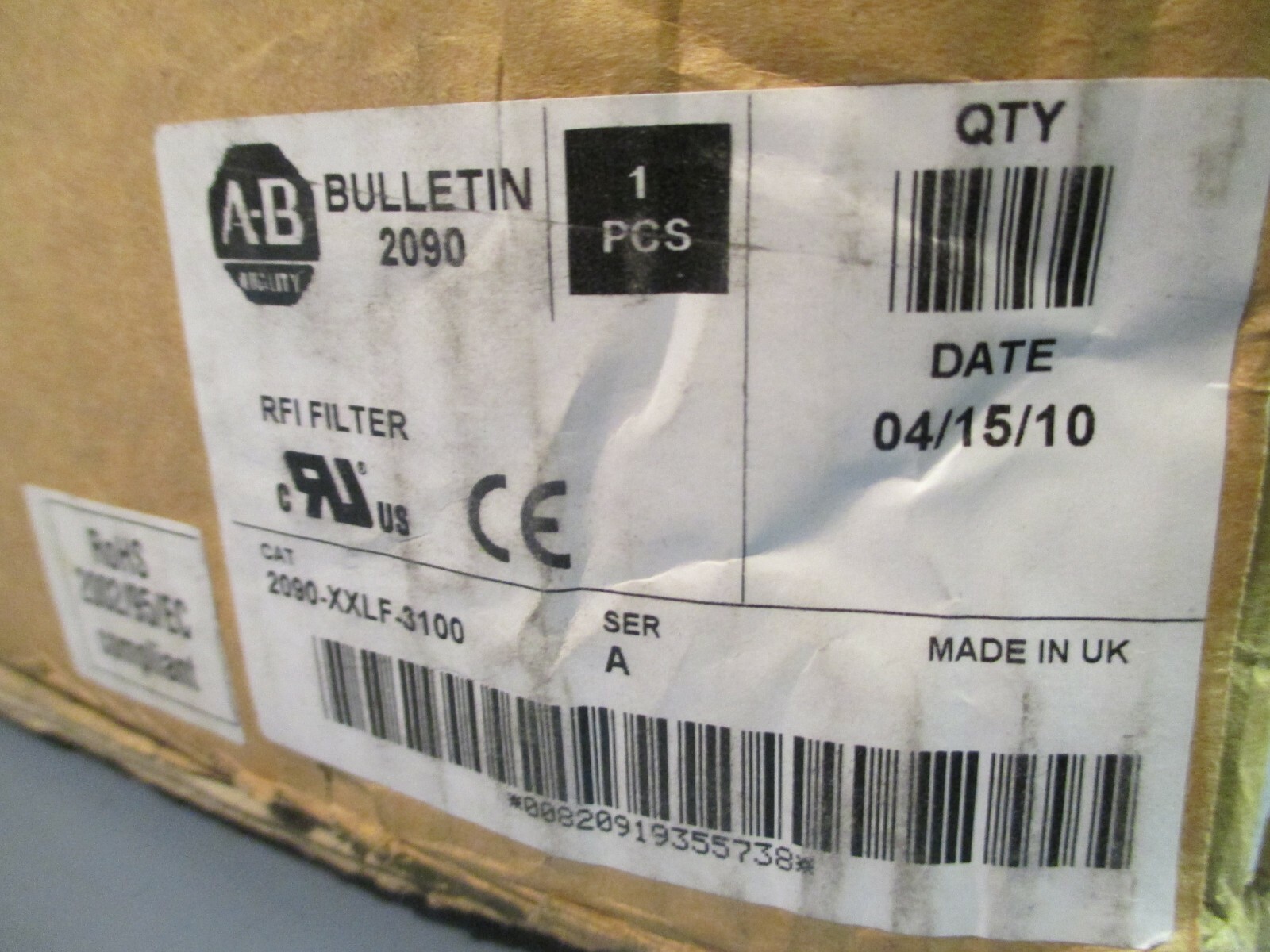 Allen Bradley 3 Phase AC Line Filter Ser. A 2090-XXLF-3100