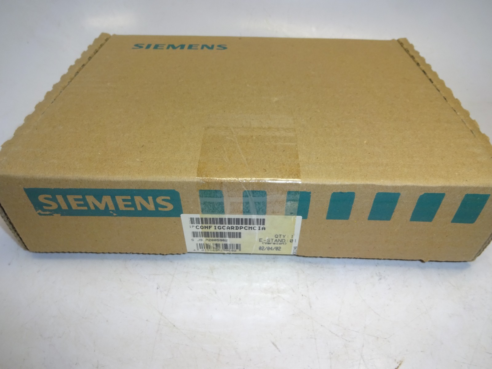 SIEMENS CONFIGCARDPCMCIA DEVICENET CARD CONFIG PCMCIA
