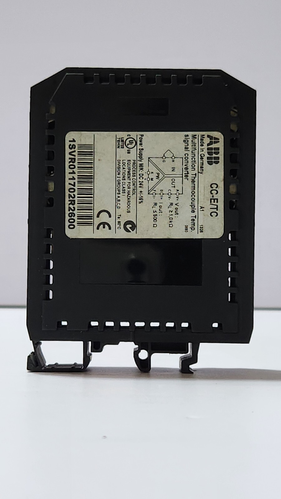 ABB CC-E/TC MULTIFUNCTION THERMOCOUPLE TEMP. SIGNAL CONVERTER INPUT 24V DC