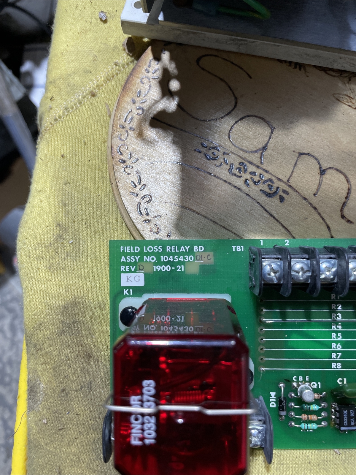 NIDEC CORP 1045430 FIELD LOSS RELAY BOARD Follower BD 1042866