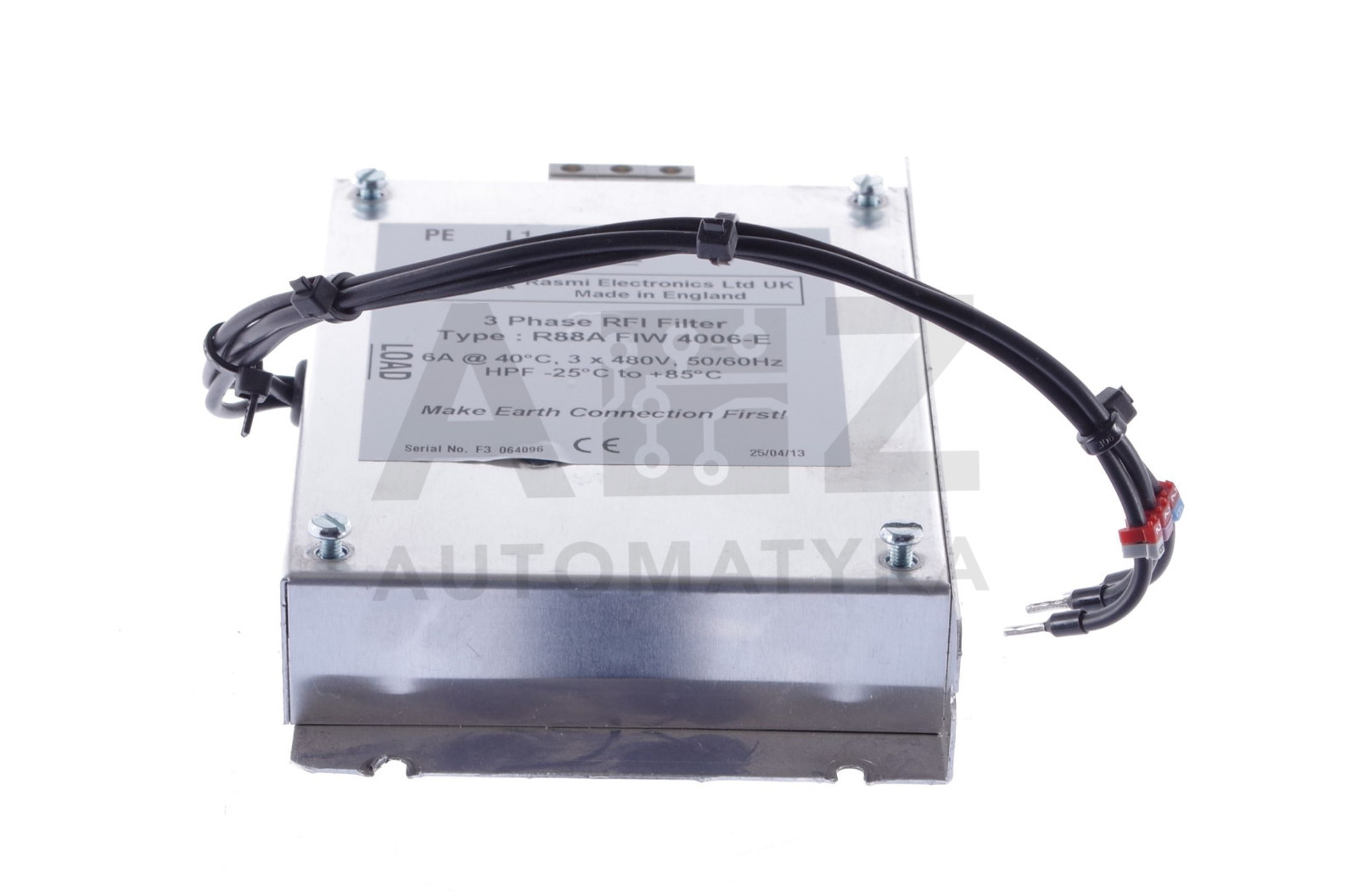 RASMI 3 PHASE RFI FILTER R88A FIW 4006-E
