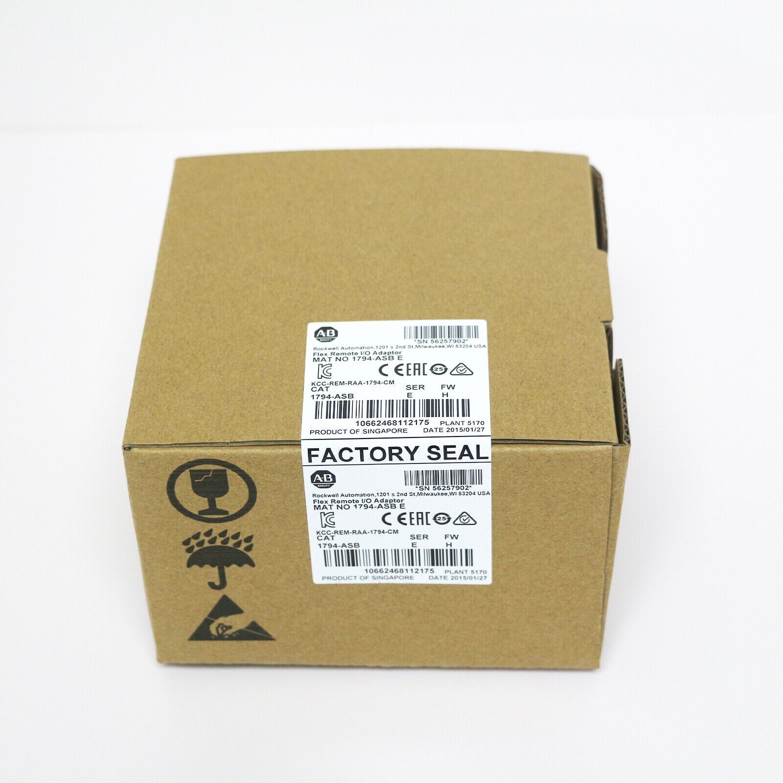 New Factory Sealed Allen-Bradley 1794-ASB SER E Flex Remote I/O Adapter 1794ASB