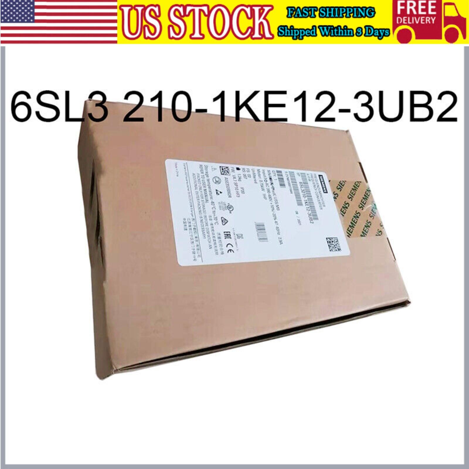 New Siemens 6SL3210-1KE12-3UB2 6SL32101KE123UB2 G120C RATED POWER 0,75KW