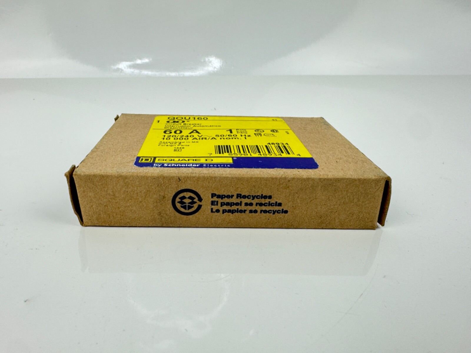 Square D QOU160 1 Pole 60 Amp Feed Through Circuit Breaker *BRAND NEW*