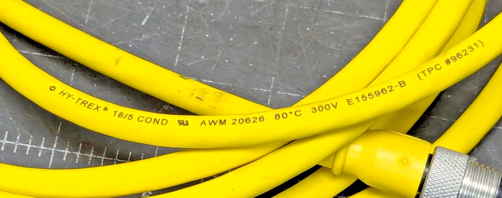 12 Foot Device Net 18/5AWG Male/Female Patch Cord HY-TREX AWM 20626 [A1S3]