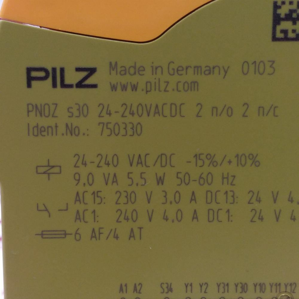 750330 | Pilz | (PNOZ S30 24-240VACDC 2N/O 2N/C), Standalone, Used