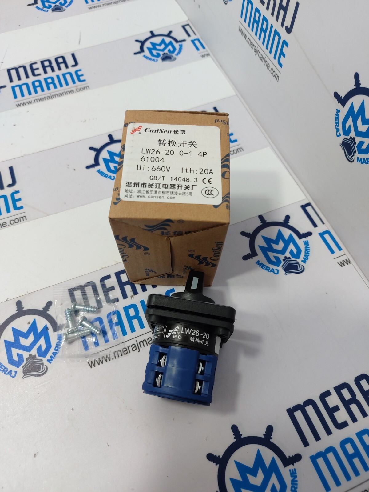 Can Sen LW26-20 Cam Switch Rotary LW26-20 0-1 4P