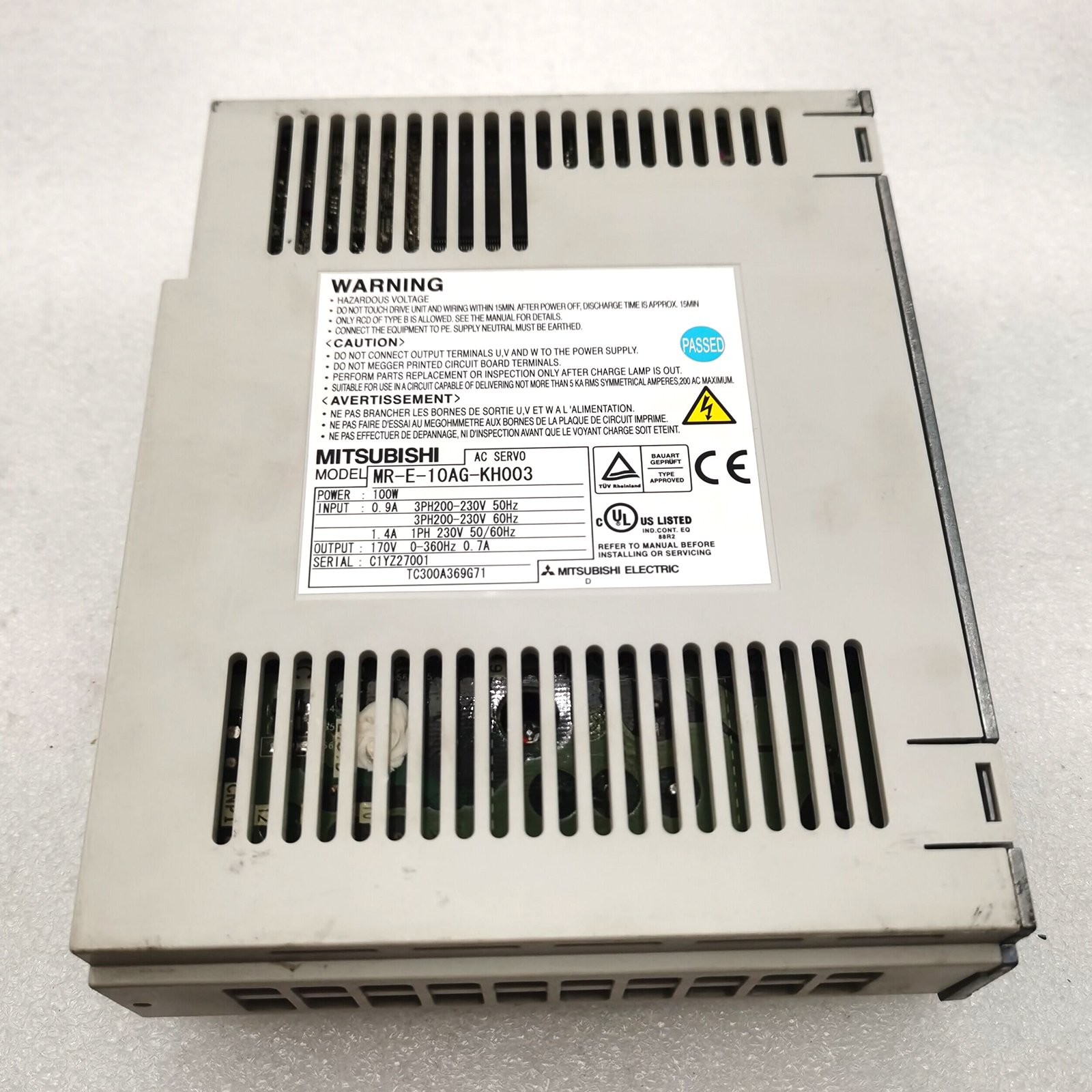 drives MR-E-10AG-KH003 100W Used Mitsubishi Free Shipping