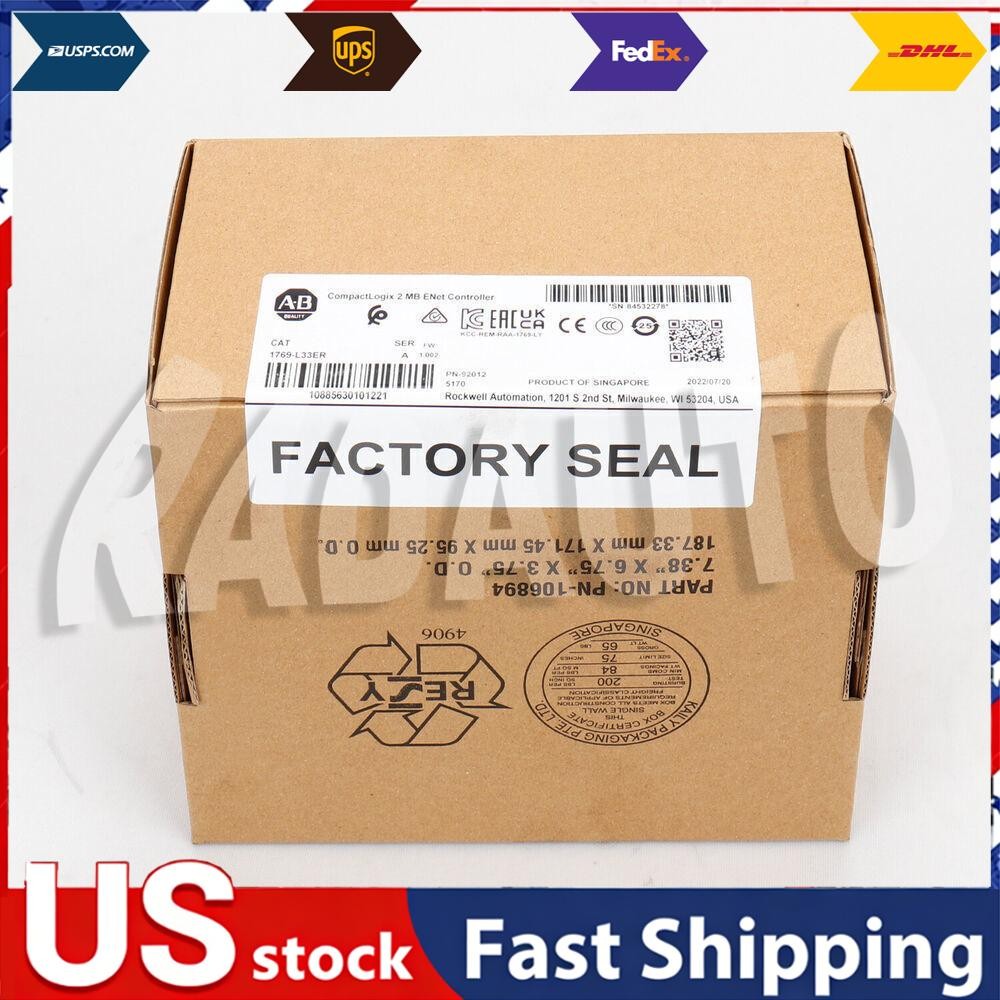 Allen-Bradley 1769-L33ER CompactLogix 2MB Enet Controller 1769L33ER US Free Tax