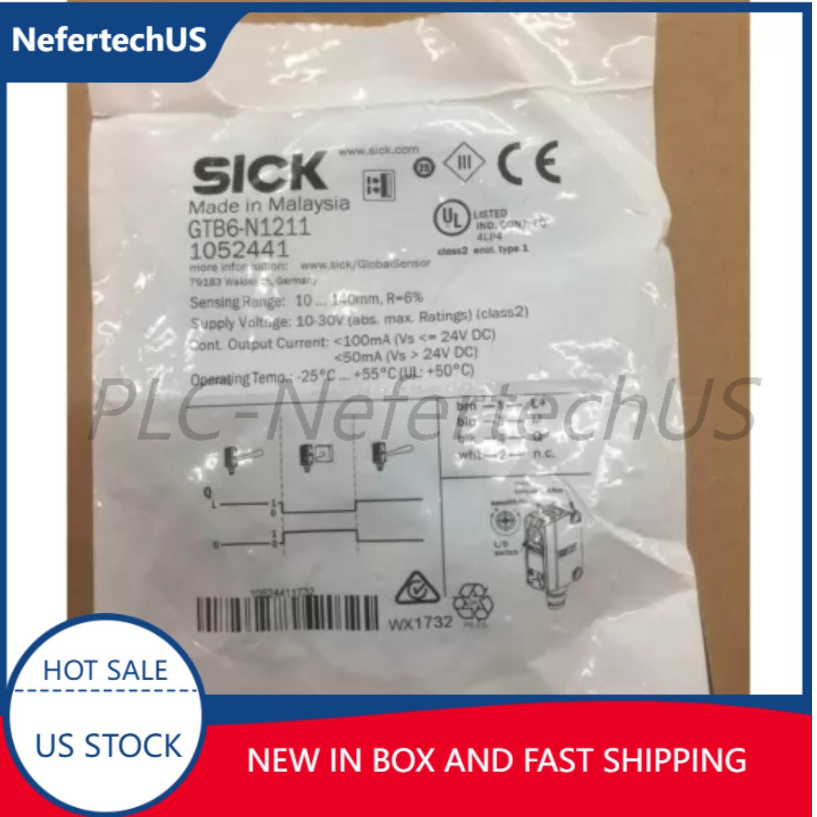 New Sick GTB6N1211 1052441 GTB6-N1211 Photoelectric Sensor