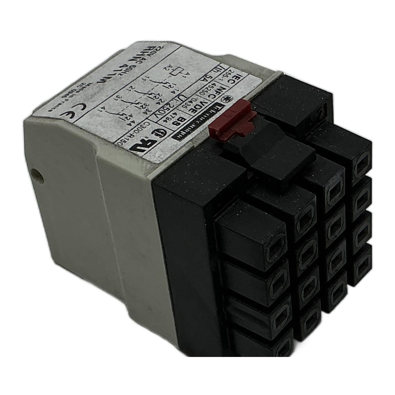 RHN411M 016286 SCHNEIDER ELECTRIC, Schneider Electric Plug-in Relay 220V AC 4…