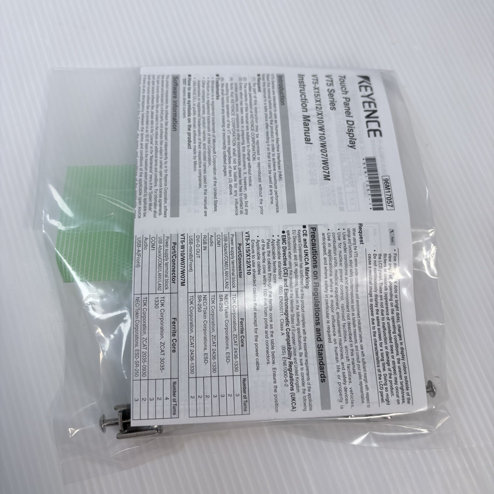 Keyence VT5-X10 Touch Panel Display Unused Open Box