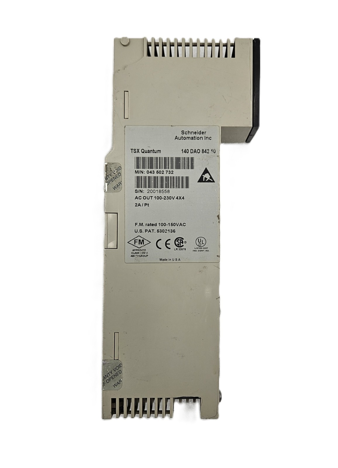 SCHNEIDER 140 DAO 842 10 TSX QUANTUM AC OUTPUT MODULE (FAST SHIPPING)