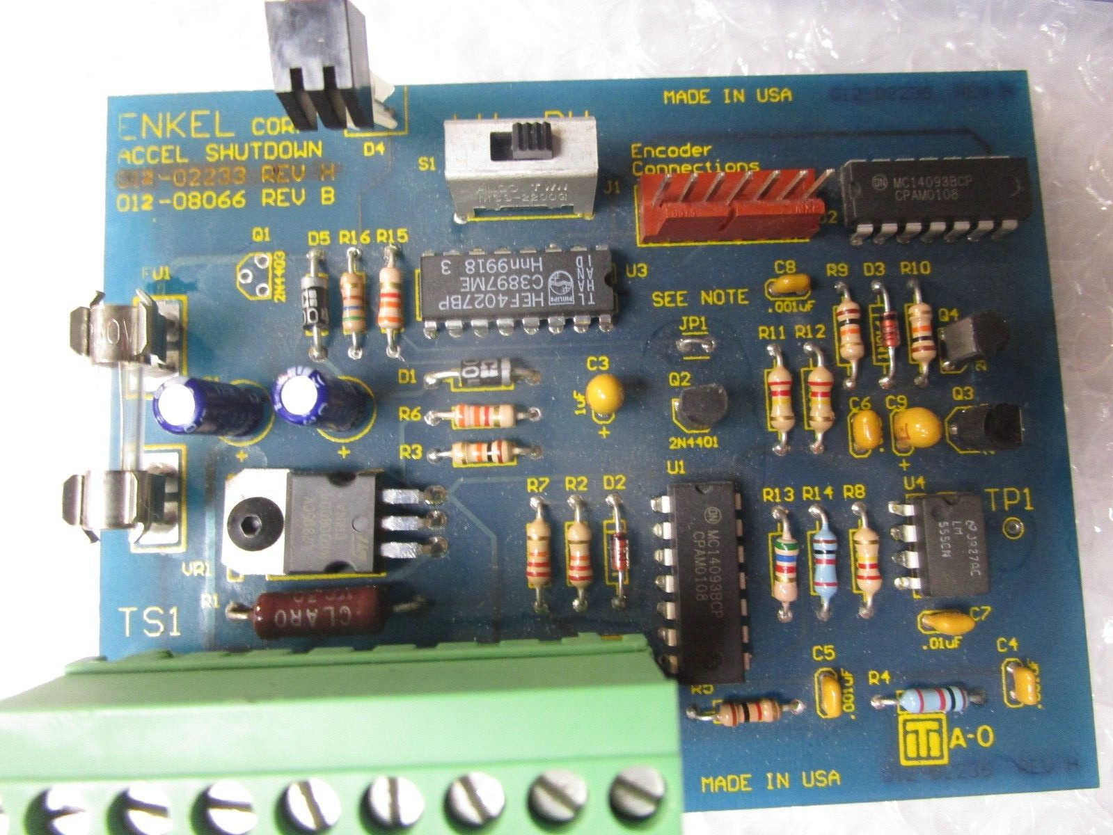 ENKEL CORP. 012-02233 REV-H PC BOARD * NEW *