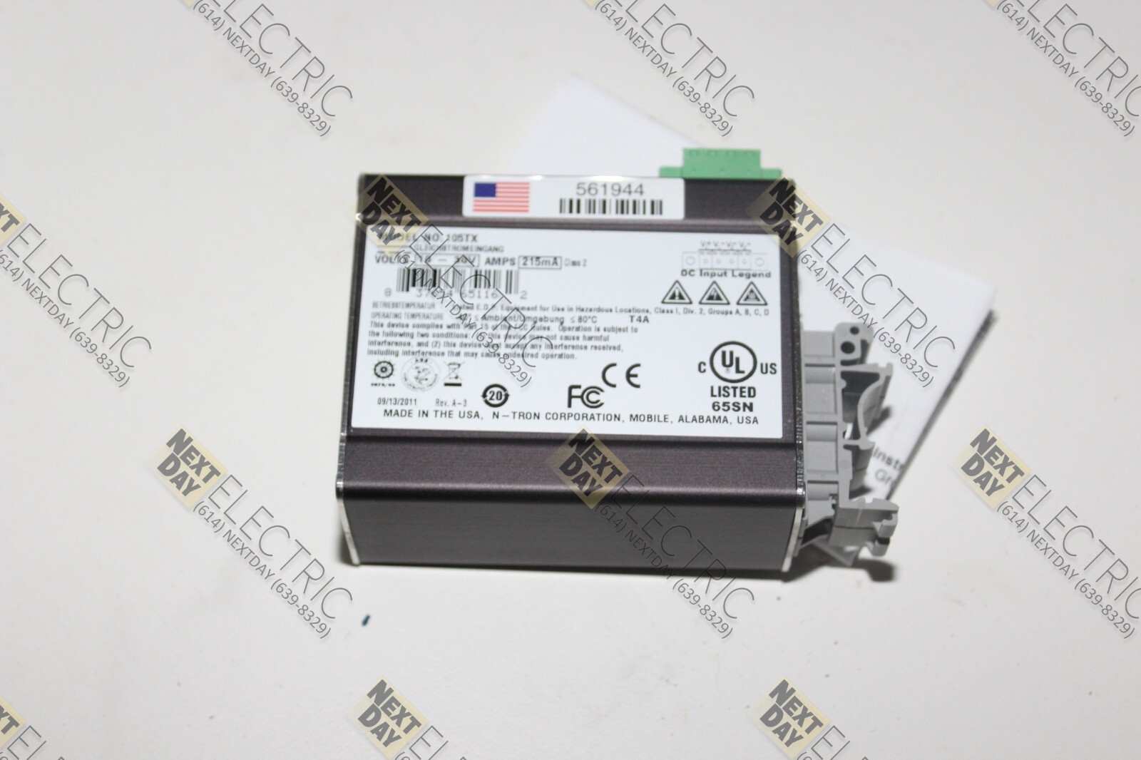 N-Tron, 105TX, Network Ethernet Hub Switch 10-30v Ntron Redlion