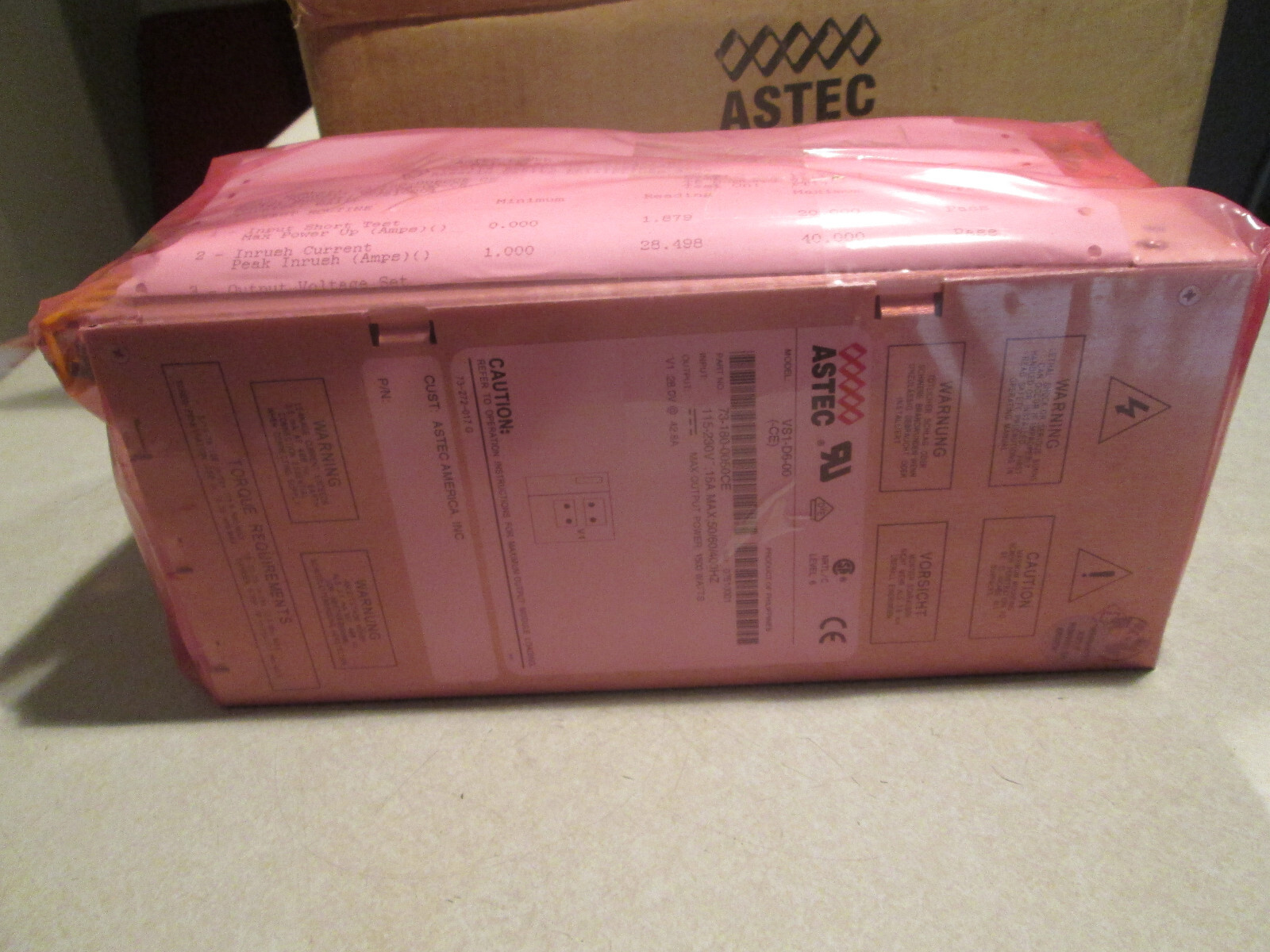 ASTEC EMERSON 73-180-0050CE MODEL VS1-D6-00-CE **NEW**